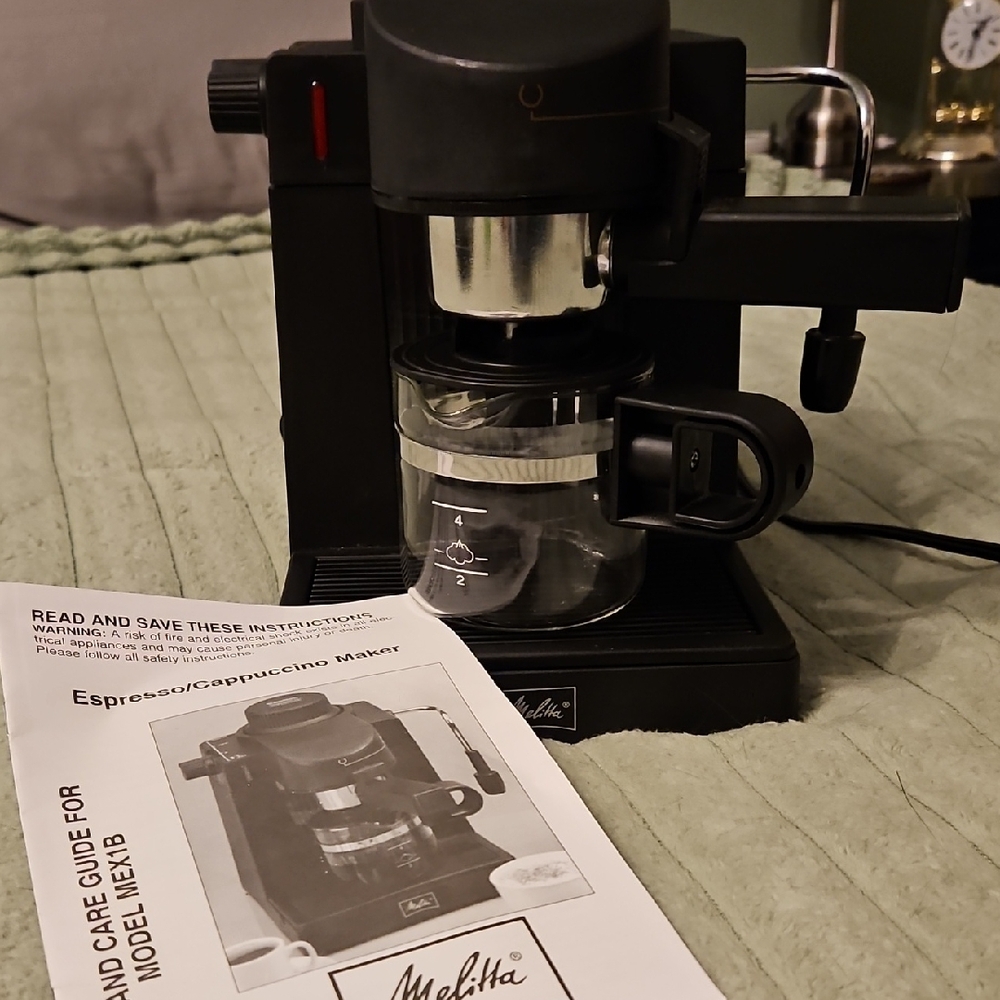 Melitto Black Espresso/Cappuccino Maker